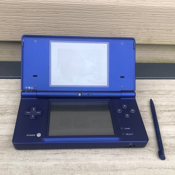 Nintendo DSi Navy Blue Tested with Super Mario 64 DS Game & 1 Stylus - Picture 3 of 12